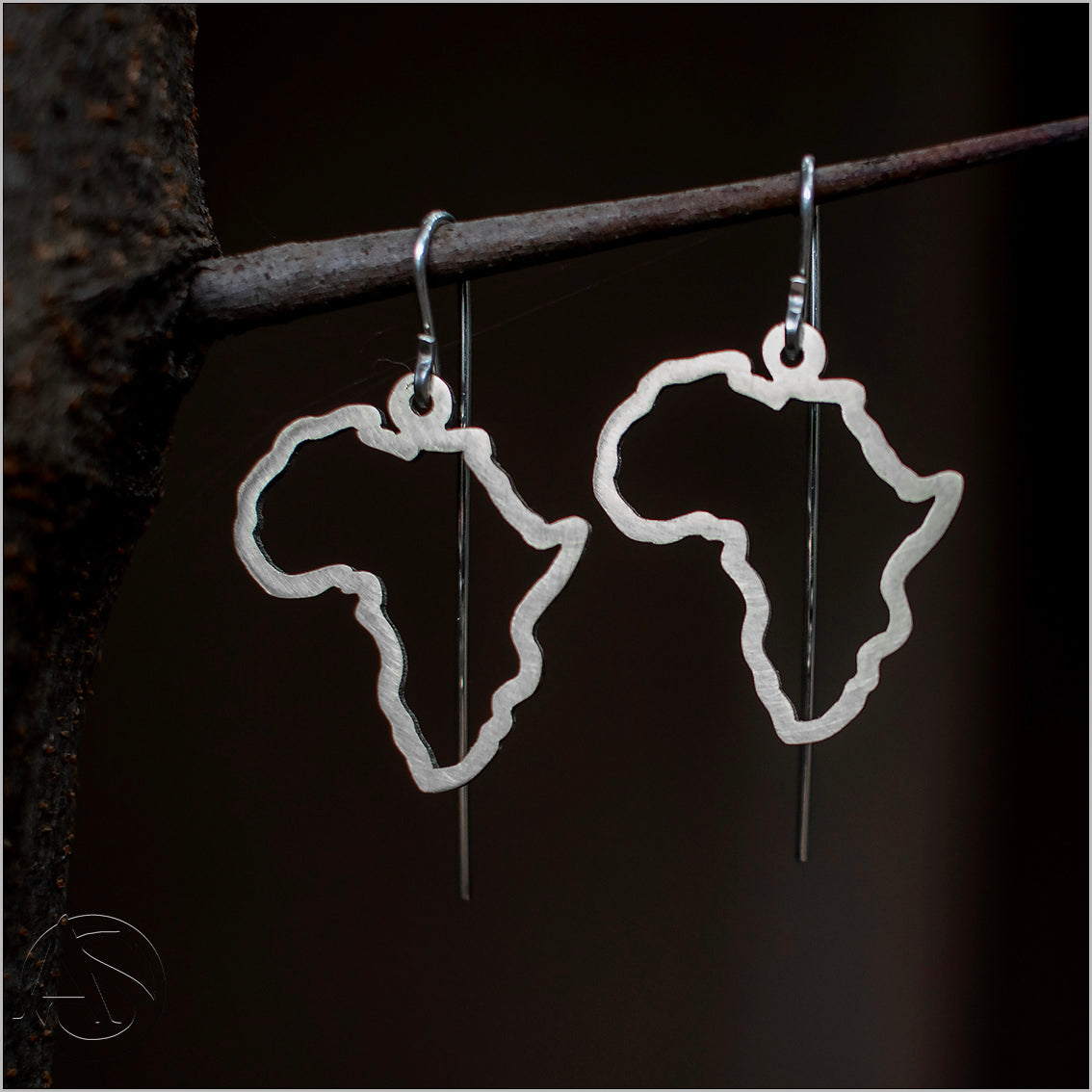 Africa Silver Earrings