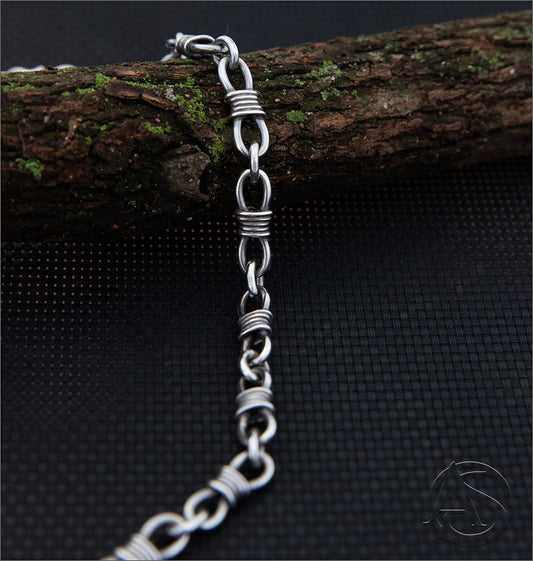 Boa Link Necklace - Oxidised