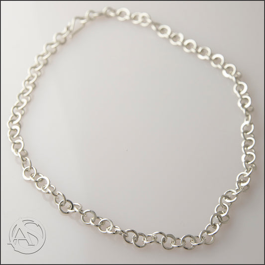 Crescent Link Necklace (5mm)