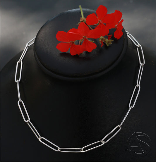 Paperclip Link Necklace (Chunky)
