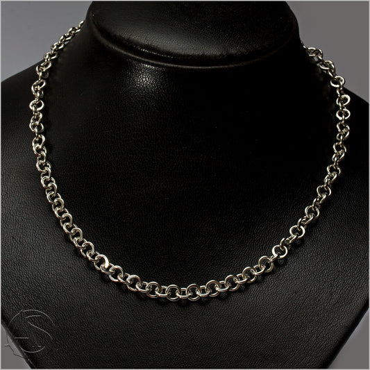 Crescent Link Necklace (4mm)